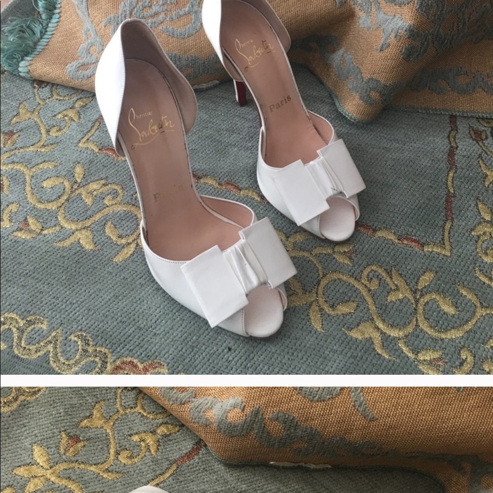 christian louboutin joli noeud dorcet white